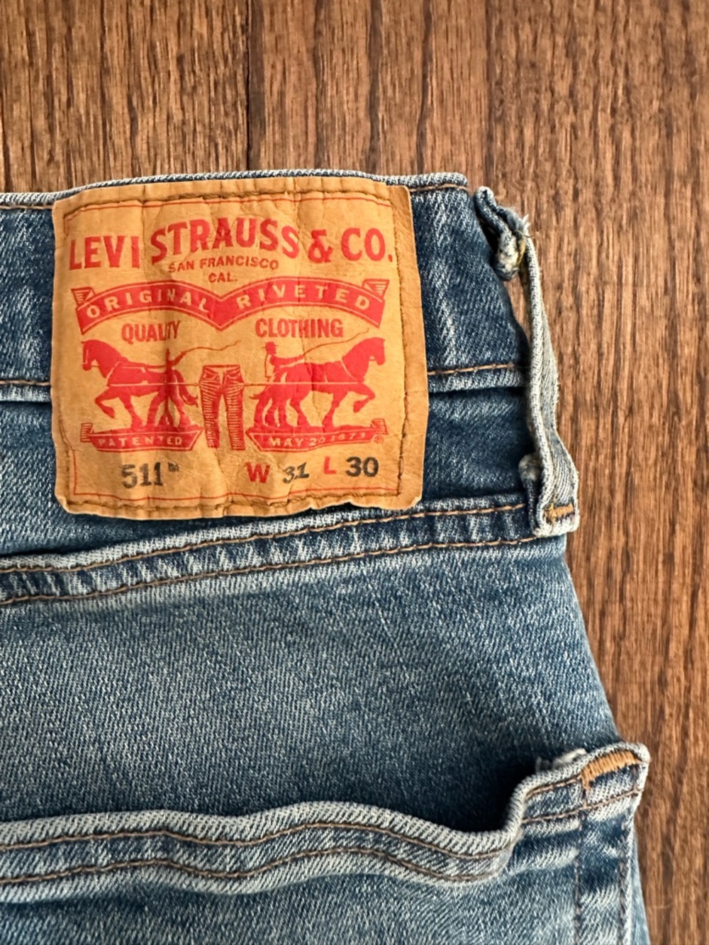 Levi's 511 Slim Skinny Jeans in Light Blue Denim